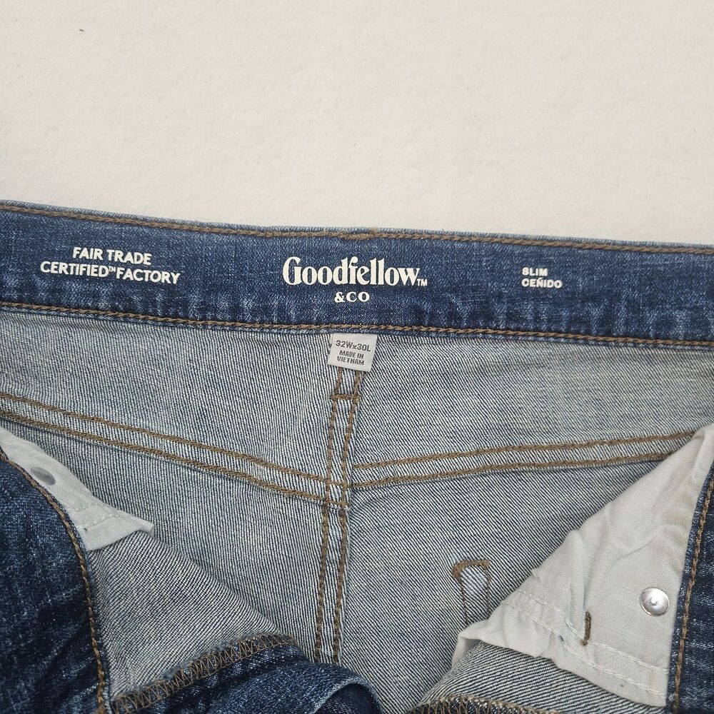 Goodfellow & Co Men's Slim Fit OGENDO Jeans 36W x 30L Medium Wash Denim Stretch - Picture 3 of 4